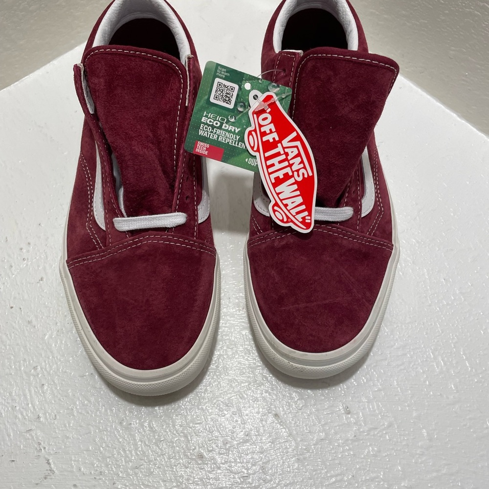 Vans Suede Sneakers in Burgundy and White never worn - Picture 2 of 13